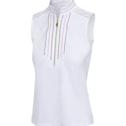 Greg Norman Ladies Golf Apparel^Hanna eevee Zip hirt Poo hort eeve Gof Appare