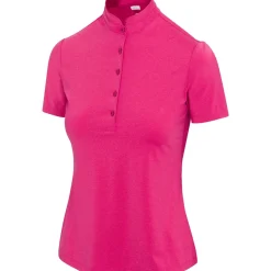 Greg Norman Ladies Golf Apparel^Heather Drop Neede hirt Poo hort eeve Gof Appare