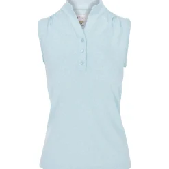 Greg Norman Ladies Golf Apparel^Heathered Dot eevee hirt Poo hort eeve Gof Appare