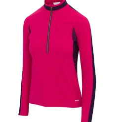 Greg Norman Ladies Golf Apparel^Iperia ock Neck 1/2 Zip Outerwear Puover Gof Appare