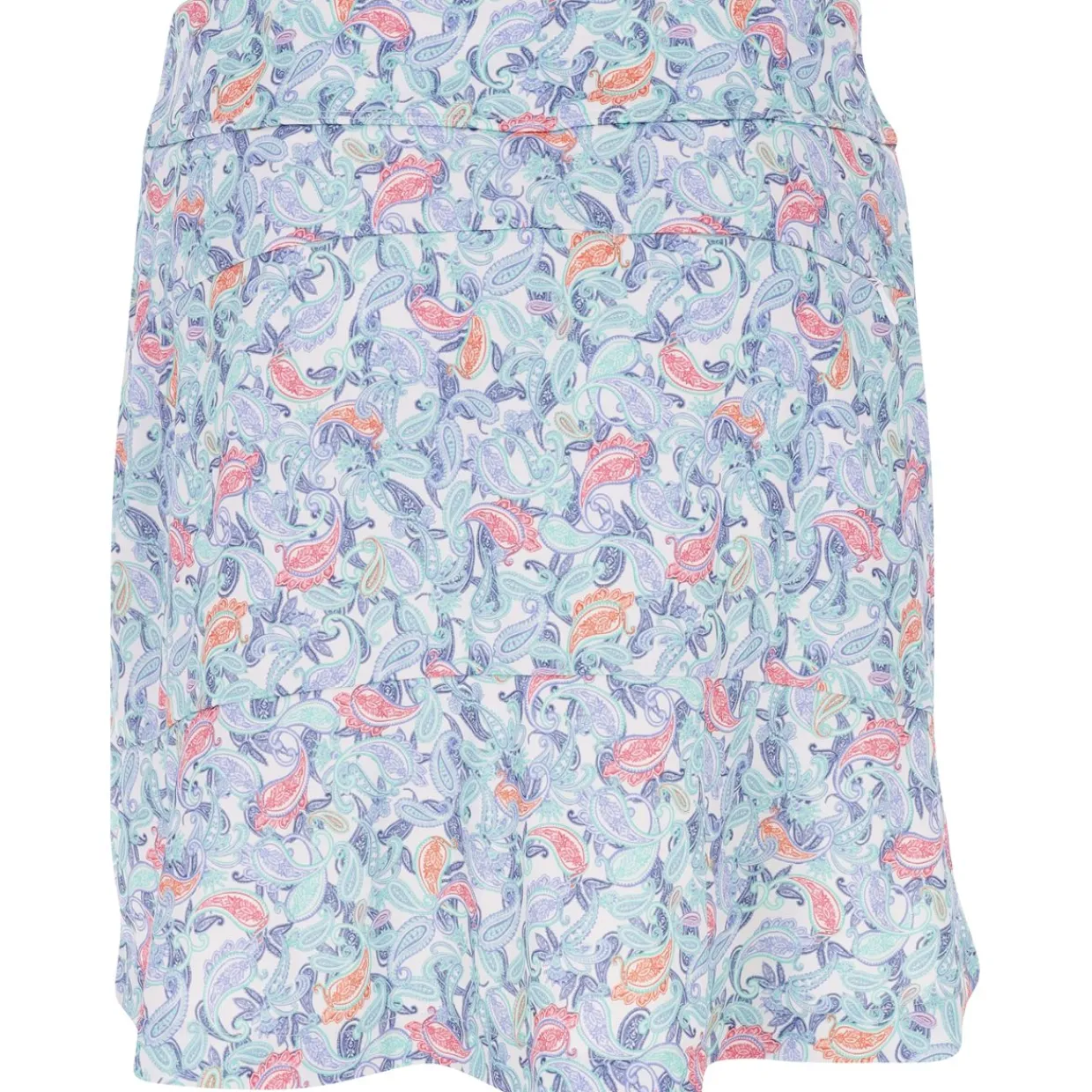 Greg Norman Ladies Golf Apparel^75 17" Paiey Print Pu-On kort Reguar Gof Appare