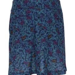 Greg Norman Ladies Golf Apparel^75 17" Paiey Print Pu-On kort Reguar Gof Appare