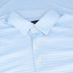 Greg Norman Golf Shirts|Mens Golf Apparel^75 Recyced icroux Houndtooth tripe hirt Poo hort eeve Gof Appare