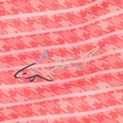 Greg Norman Golf Shirts|Mens Golf Apparel^75 Recyced icroux Houndtooth tripe hirt Poo hort eeve Gof Appare