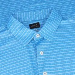 Greg Norman Golf Shirts|Mens Golf Apparel^75 Recyced icroux Houndtooth tripe hirt Poo hort eeve Gof Appare