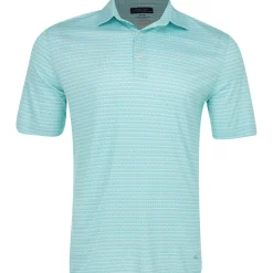 Greg Norman Golf Shirts|Mens Golf Apparel^75 Recyced icroux Houndtooth tripe hirt Poo hort eeve Gof Appare