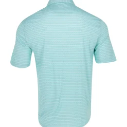 Greg Norman Golf Shirts|Mens Golf Apparel^75 Recyced icroux Houndtooth tripe hirt Poo hort eeve Gof Appare