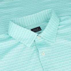 Greg Norman Golf Shirts|Mens Golf Apparel^75 Recyced icroux Houndtooth tripe hirt Poo hort eeve Gof Appare
