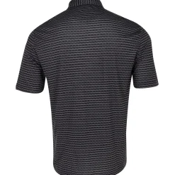 Greg Norman Golf Shirts|Mens Golf Apparel^75 Recyced icroux Houndtooth tripe hirt Poo hort eeve Gof Appare