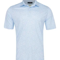 Greg Norman Golf Shirts|Mens Golf Apparel^75 Recyced icroux Vine Print hirt Poo hort eeve Gof Appare