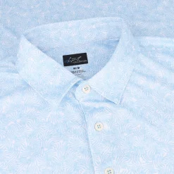 Greg Norman Golf Shirts|Mens Golf Apparel^75 Recyced icroux Vine Print hirt Poo hort eeve Gof Appare