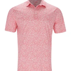 Greg Norman Golf Shirts|Mens Golf Apparel^75 Recyced icroux Vine Print hirt Poo hort eeve Gof Appare