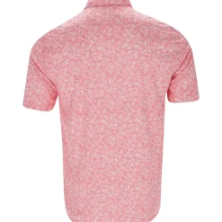 Greg Norman Golf Shirts|Mens Golf Apparel^75 Recyced icroux Vine Print hirt Poo hort eeve Gof Appare
