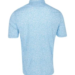 Greg Norman Golf Shirts|Mens Golf Apparel^75 Recyced icroux Vine Print hirt Poo hort eeve Gof Appare