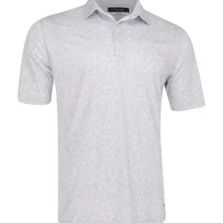 Greg Norman Golf Shirts|Mens Golf Apparel^75 Recyced icroux Vine Print hirt Poo hort eeve Gof Appare