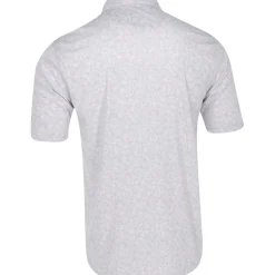 Greg Norman Golf Shirts|Mens Golf Apparel^75 Recyced icroux Vine Print hirt Poo hort eeve Gof Appare
