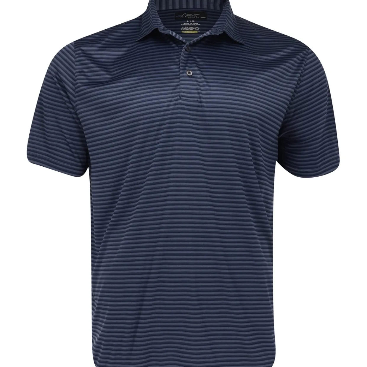 Greg Norman Golf Shirts^75 Recyced Three-Tone tripe Poo hirt Poo hort eeve Gof Appare