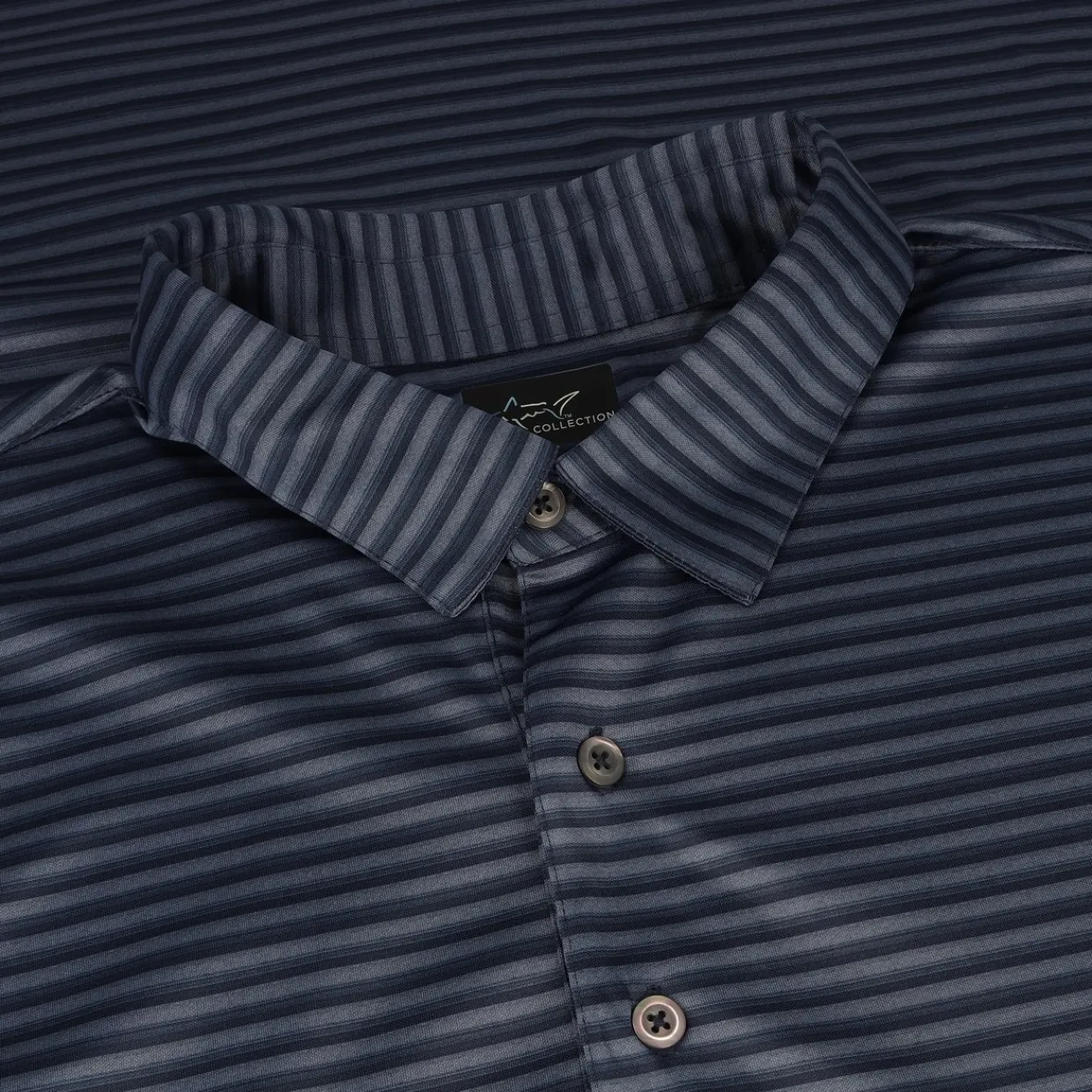 Greg Norman Golf Shirts^75 Recyced Three-Tone tripe Poo hirt Poo hort eeve Gof Appare