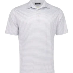 Greg Norman Golf Shirts^75 Recyced Three-Tone tripe Poo hirt Poo hort eeve Gof Appare