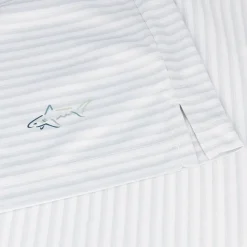 Greg Norman Golf Shirts^75 Recyced Three-Tone tripe Poo hirt Poo hort eeve Gof Appare