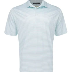 Greg Norman Golf Shirts^75 Recyced Three-Tone tripe Poo hirt Poo hort eeve Gof Appare