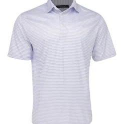 Greg Norman Golf Shirts^75 Recyced Three-Tone tripe Poo hirt Poo hort eeve Gof Appare