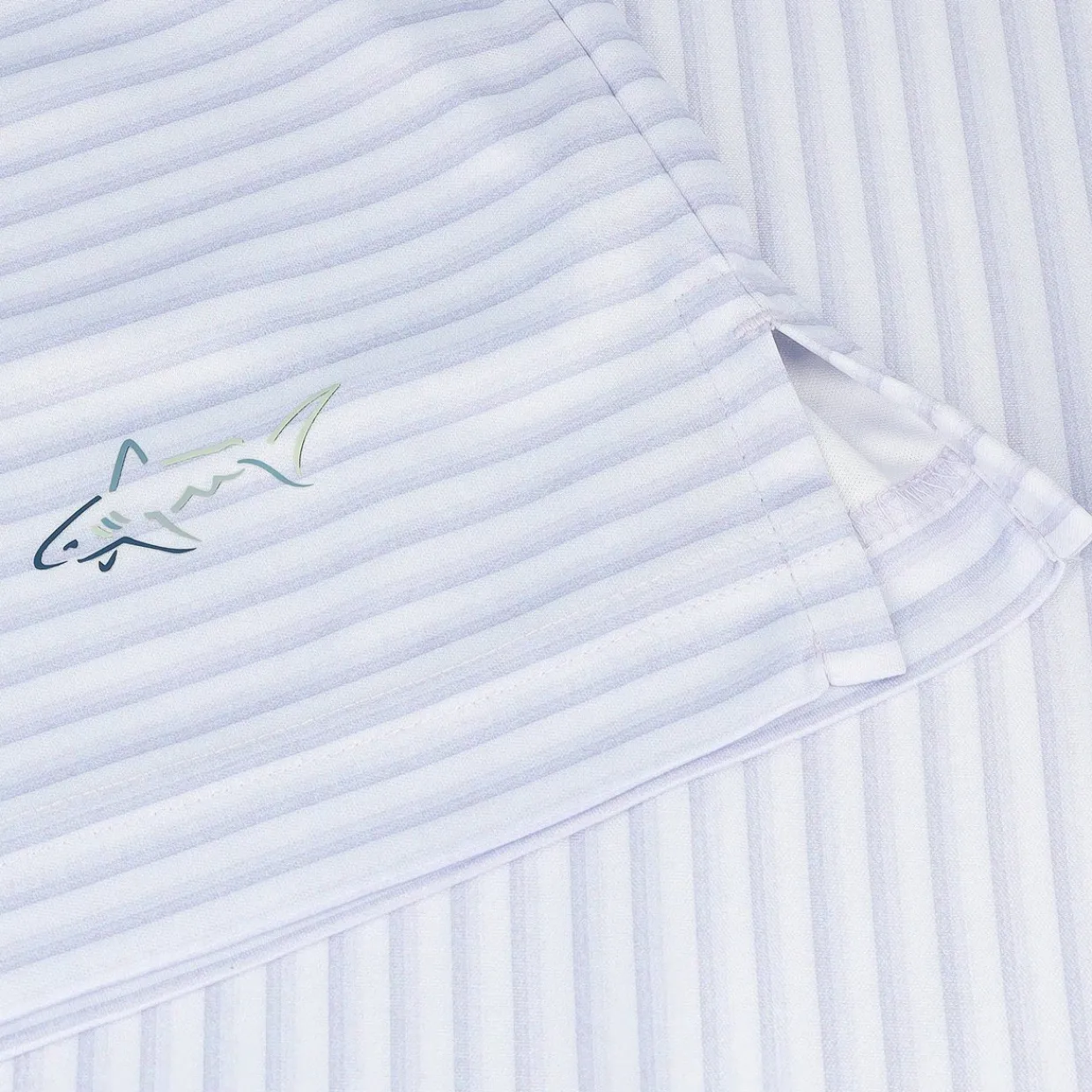 Greg Norman Golf Shirts^75 Recyced Three-Tone tripe Poo hirt Poo hort eeve Gof Appare