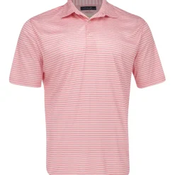 Greg Norman Golf Shirts^75 Recyced Three-Tone tripe Poo hirt Poo hort eeve Gof Appare