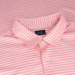 Greg Norman Golf Shirts^75 Recyced Three-Tone tripe Poo hirt Poo hort eeve Gof Appare