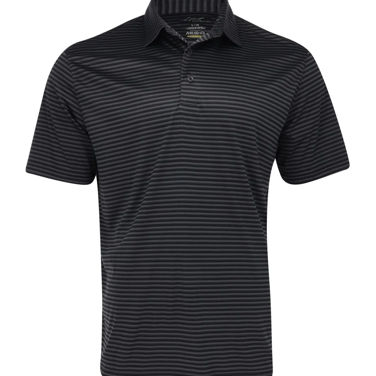 Greg Norman Golf Shirts^75 Recyced Three-Tone tripe Poo hirt Poo hort eeve Gof Appare