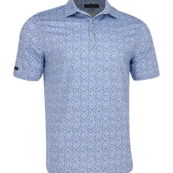 Greg Norman Golf Shirts^75 tretch Fiheran Print hirt Poo hort eeve Gof Appare