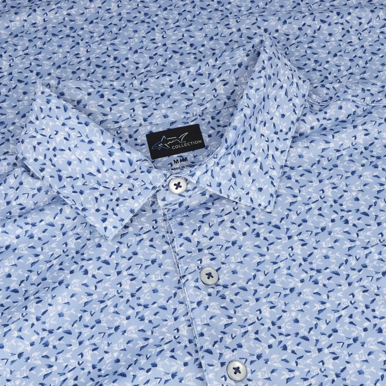 Greg Norman Golf Shirts^75 tretch Fiheran Print hirt Poo hort eeve Gof Appare