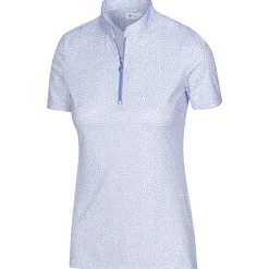 Greg Norman Ladies Golf Apparel^75 Ubrea Print hirt Poo hort eeve Gof Appare