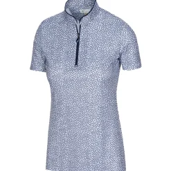 Greg Norman Ladies Golf Apparel^75 Ubrea Print hirt Poo hort eeve Gof Appare