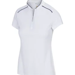 Greg Norman Ladies Golf Apparel^caop Coar hirt Poo hort eeve Gof Appare