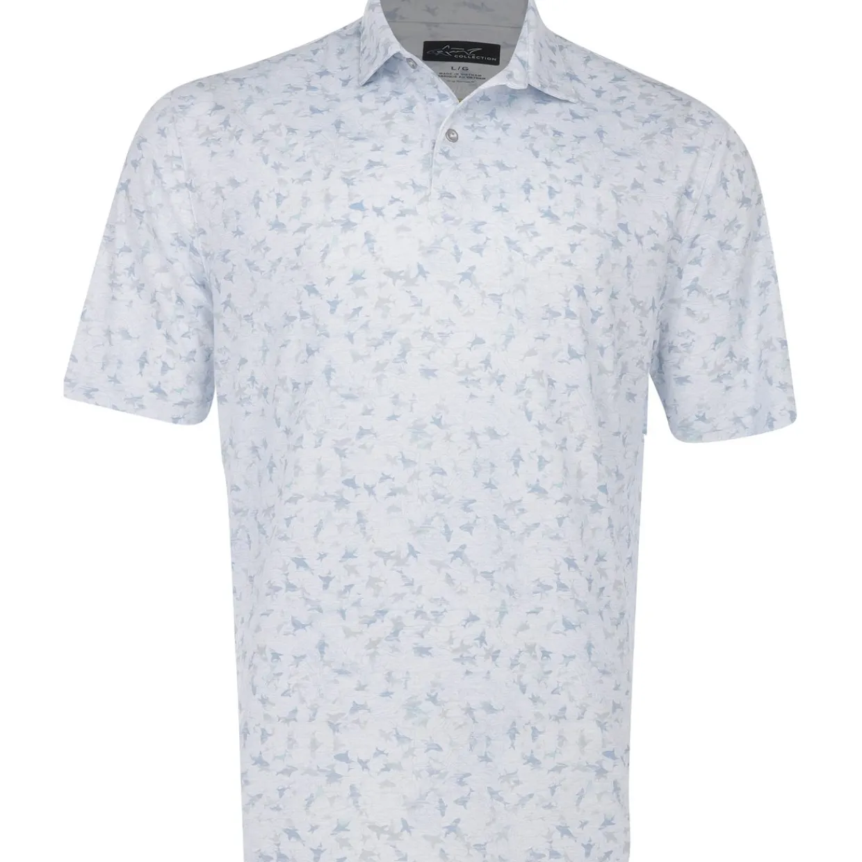 Greg Norman Golf Shirts^ea hark 75 Poo hirt Poo hort eeve Gof Appare