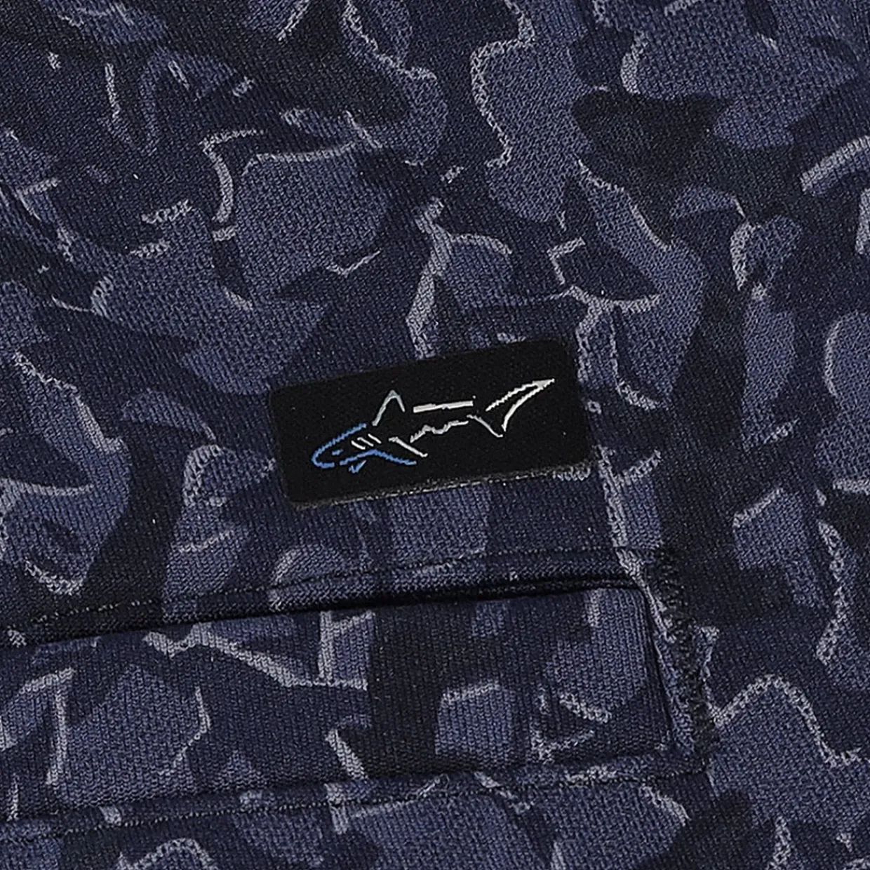 Greg Norman Golf Shorts|Mens Golf Apparel^Shiver Shark Pull-On Short Shorts Flat Front Golf Apparel
