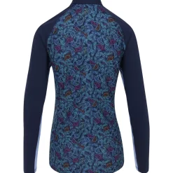 Greg Norman Ladies Golf Apparel^oar XP Paiey Print 1/2 Zip Outerwear Puover Gof Appare