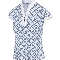Greg Norman Ladies Golf Apparel^Taroina Capped-eeve hirt Poo hort eeve Gof Appare