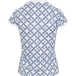 Greg Norman Ladies Golf Apparel^Taroina Capped-eeve hirt Poo hort eeve Gof Appare
