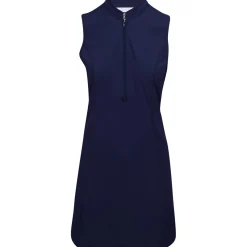 Greg Norman Ladies Golf Apparel^Tech Warp-Knit eevee Zip Dre Poo hort eeve Gof Appare