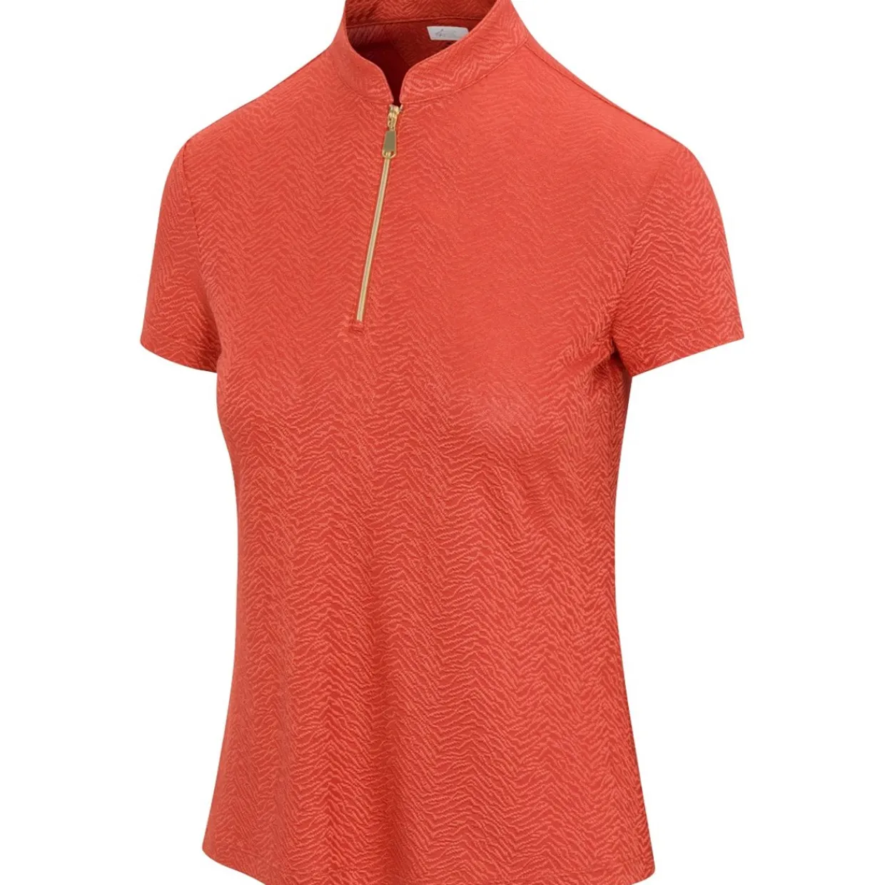 Greg Norman Ladies Golf Apparel^Tierra Jacquard hirt Poo hort eeve Gof Appare
