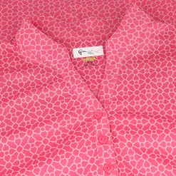 Greg Norman Ladies Golf Apparel^Trei Jacquard Button hirt Poo hort eeve Gof Appare