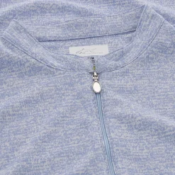 Greg Norman Ladies Golf Apparel^Tweed Jacquard eevee Zip ock hirt Poo hort eeve Gof Appare