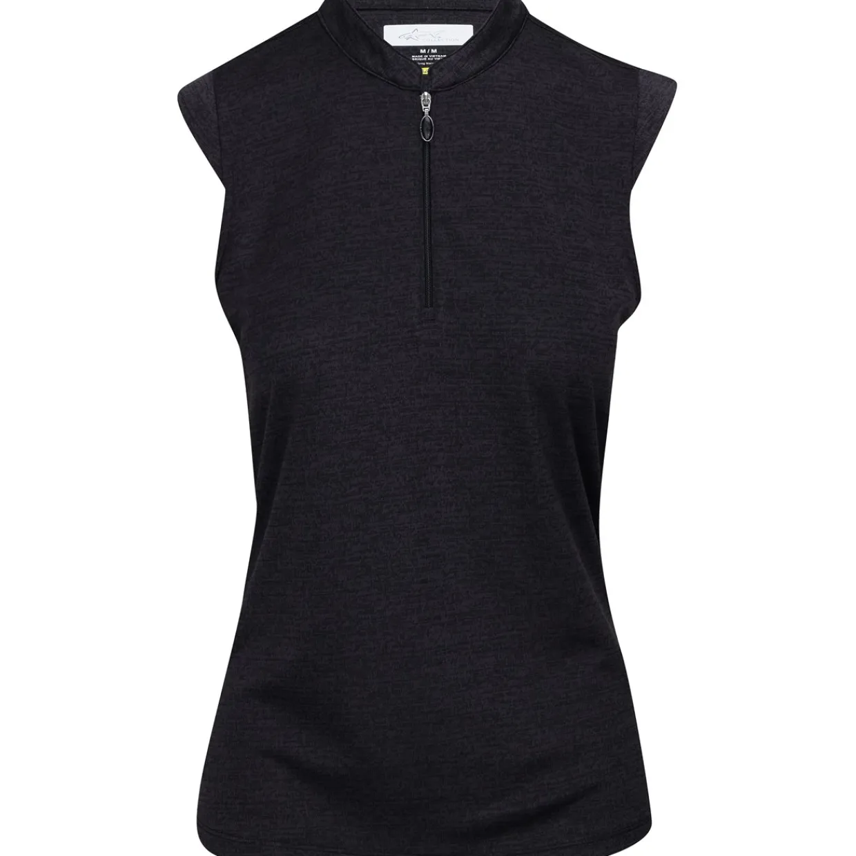 Greg Norman Ladies Golf Apparel^Tweed Jacquard eevee Zip ock hirt Poo hort eeve Gof Appare