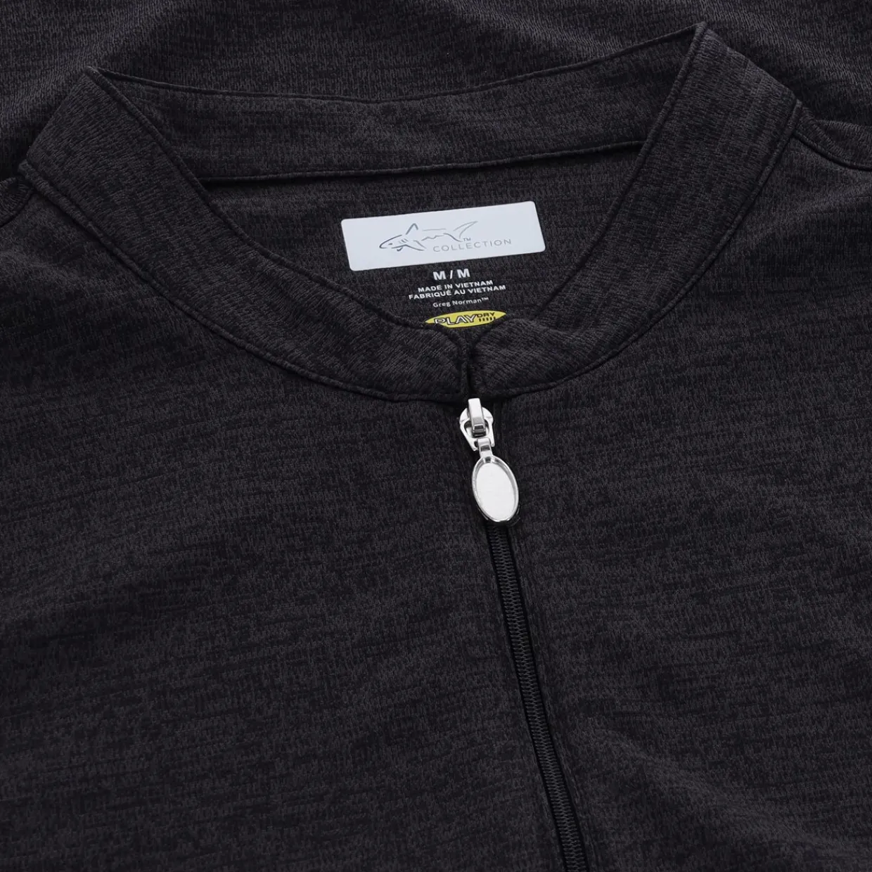 Greg Norman Ladies Golf Apparel^Tweed Jacquard eevee Zip ock hirt Poo hort eeve Gof Appare