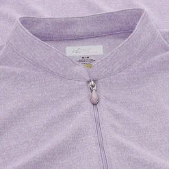 Greg Norman Ladies Golf Apparel^Tweed Jacquard eevee Zip ock hirt Poo hort eeve Gof Appare