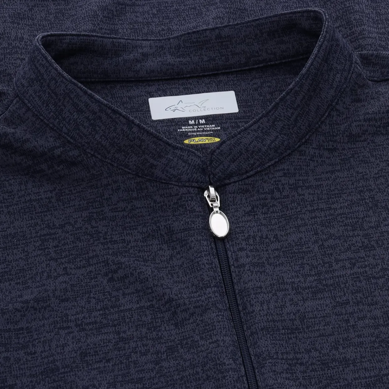 Greg Norman Ladies Golf Apparel^Tweed Jacquard eevee Zip ock hirt Poo hort eeve Gof Appare