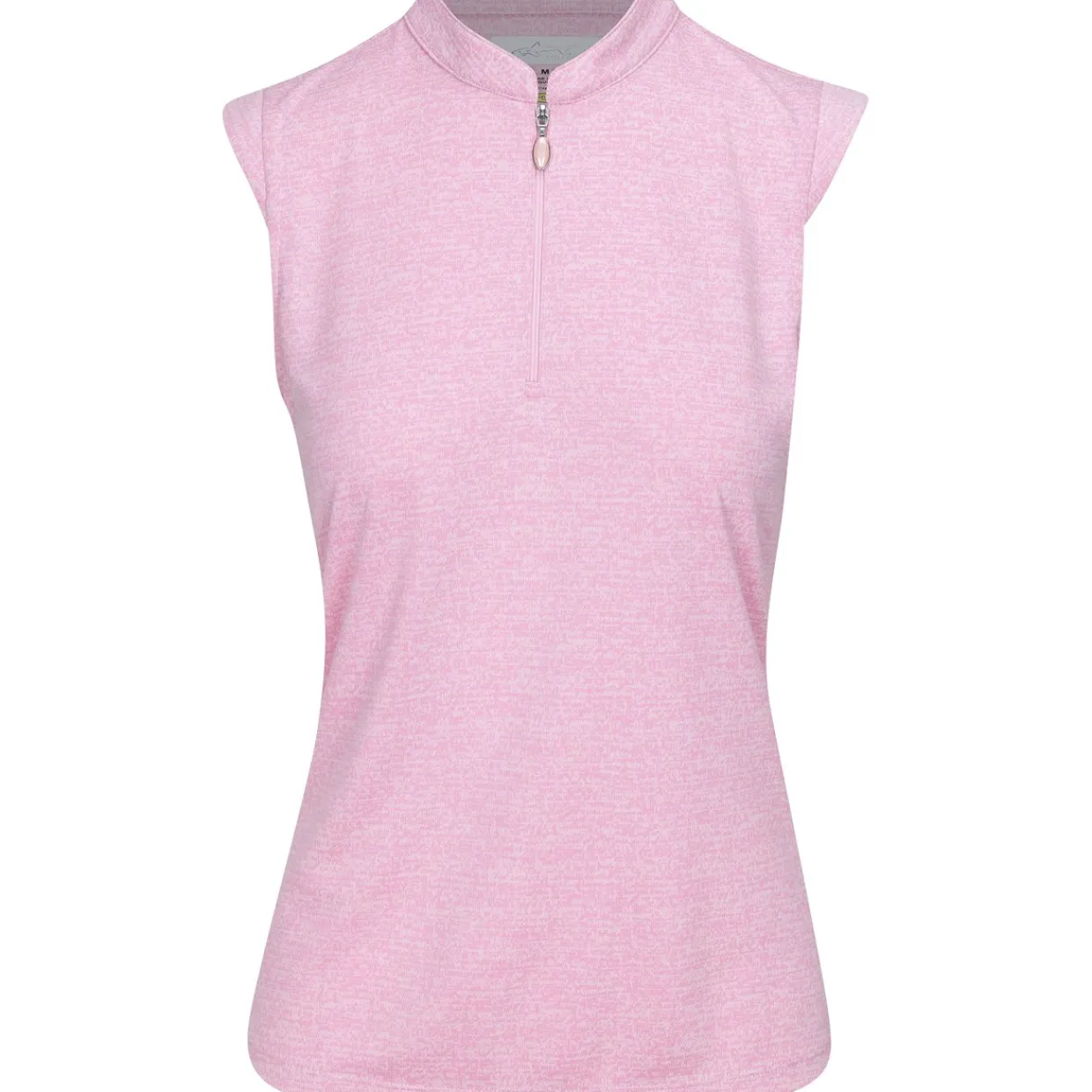Greg Norman Ladies Golf Apparel^Tweed Jacquard eevee Zip ock hirt Poo hort eeve Gof Appare