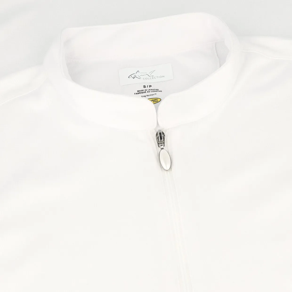 Greg Norman Ladies Golf Apparel^Tweed Jacquard eevee Zip ock hirt Poo hort eeve Gof Appare